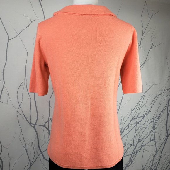 Talbots NWT Portrait Collar Coral Sweater, S - Picture 3 of 7